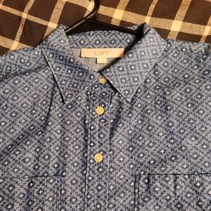 Loft 100% Cotton Button down shirt Medium